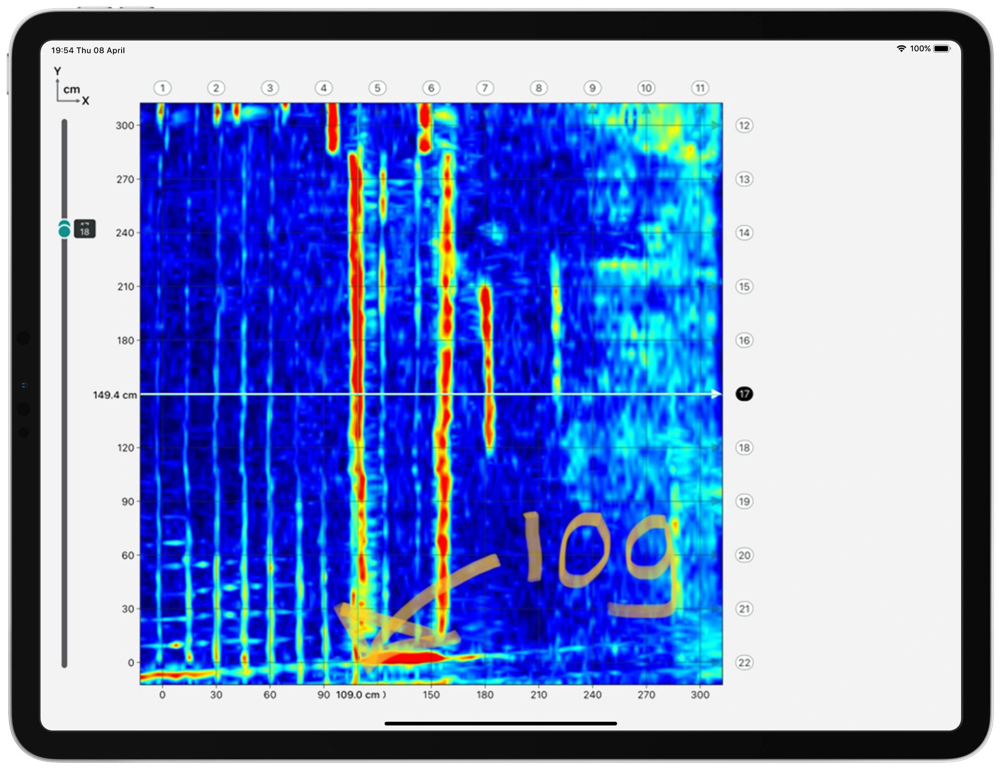 Screening eagle GPRMeasurement 007 20220228 125629 iPad frame 15 Diagnostic Reporting & Data Handover